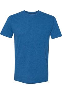 Футболка унисекс из замши Next Level, цвет heather cool blue