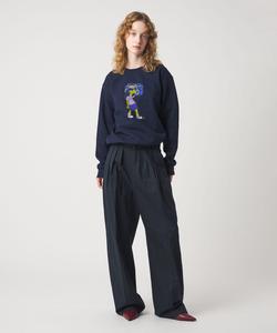 Брюки-тапочки темно-синего цвета 6(Roku), цвет Navy