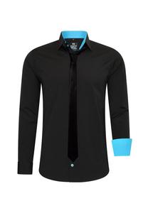 Рубашка с галстуком RUSTY NEAL, черный