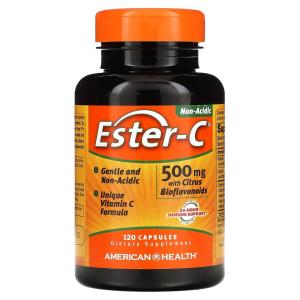 American Health Ester-C с цитрусовым биофлавоноидом 500 мг 120 капсул