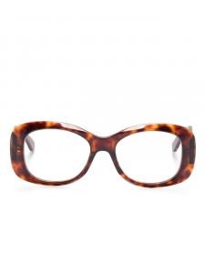 VALENTINO GARAVANI EYEWEAR очки в овальной оправе, коричневый