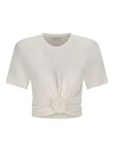 Футболка с узлом Magda Butrym, нейтральный