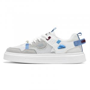 Sportful Мужские скейтерские кроссовки низкие синий/бежевый/бело-серый, цвет White Gray