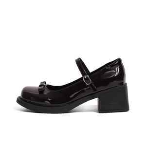 Be good Туфли Мэри Джейн на массивном каблуке 5 см в подарочной коробке для женщин, тёмно-коричневые, цвет Dark Brown