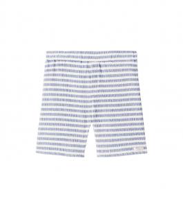 Полосатые шорты из хлопковой смеси Donsje, Sky Blue-White Stripped