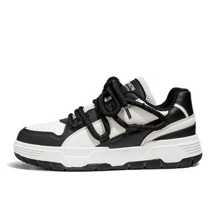 Износостойкие низкие мужские кроссовки Bull charm, White Black