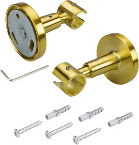 Потолочный кронштейн Liedeco для карнизов, (1 шт.), для карнизов Ø 16 мм Ø 1,6 см, цвет goldfarben/matt