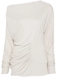 Топ The Ciro со сборками KHAITE, серый