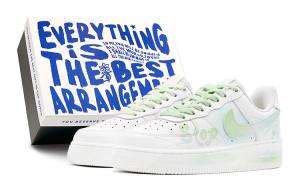 Женские кроссовки для скейтбординга Nike Air Force 1, Light Green