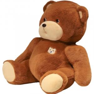 Плюшевая кукла милый медвежонок 35см/45см/60см высота Click, коричневый