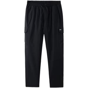 Мужские лыжные брюки Outdoor прямого кроя свободного покроя с термоэффектом, устойчивые к сминанию и влаге CAMEL, черный