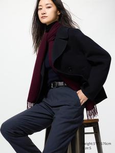 Классические брюки до щиколотки (в полоску, удлиненные) Uniqlo, 69 navy