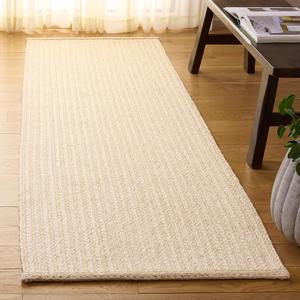 Ковер SAFAVIEH, 69 x 244 см, Natural Fiber Collection, цвет ivory, материал sisal, идеально для гостиной, коридора, прихожей, входа, спальни (NF529A)