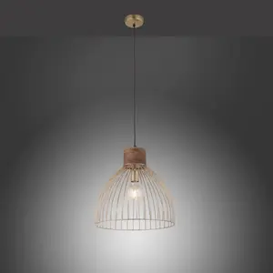 Подвесной светильник ALAMI E27 1 шт. Исключительно E27 Just Light, Messingfarben matt