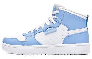 Кеды, скейтборд обувь женская высокая белый/синий 361°