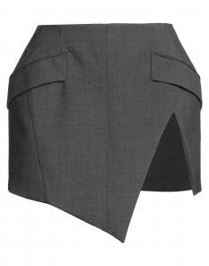Мини-юбка Mugler, угольно-серый
