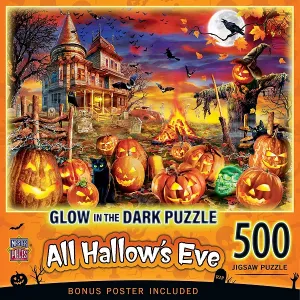 Шедевры, светящиеся в темноте. Пазл из 500 деталей ко Дню всех святых. Masterpieces Puzzles, multicolor