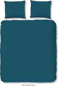 Комплект постельного белья Plain 240 x 200/220 см, цвет Petrol Blue HIP