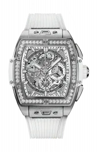 Часы Hublot Spirit of big bang из титана с бриллиантами 42 мм
