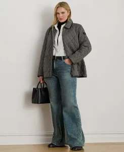 Женское стеганое пальто больших размеров Lauren Ralph Lauren, черный