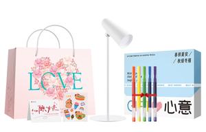 Постоянная яркость, длительная работа Xiaomi, [Heartfelt Box-Limited Clothing Sets]Table Lamp+Box+Shopping Bag+Greeting Card+Mi Colorful Pen 5 Pcs+Sticker