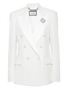 Дамский двубортный пиджак Philipp Plein, белый