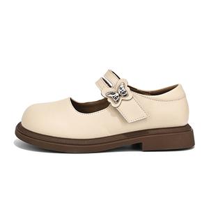 Нескользящие, износостойкие, водонепроницаемые и дышащие детские кожаные туфли. ADOONGA, бежевый