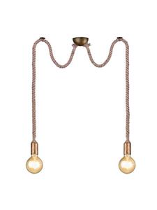Подвесной светильник ROPE из античной латуни Trio Leuchten