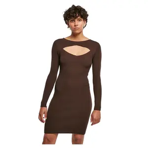 Платье Urban Classics Cut, коричневый