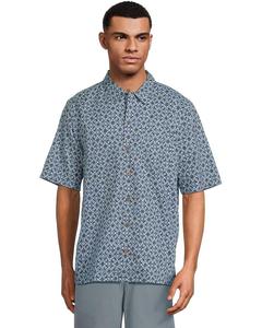 Рубашка L.L.Bean Tropics Shirt Short Sleeve Traditional Fit Print Shirt, цвет Mariner Geo
