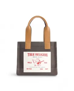 Мини-сумка тоут True Religion, серый