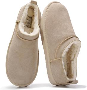 Проект Cloud Женские микро-сапожки из 100% натуральной кожи - водостойкие женские ботинки с стелькой из мемори-пены - обувь без застежек на осень 2025 для комфорта в течение всего дня (HIPSTER) Project Cloud, Wheat Suede