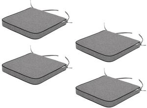 4 х садовые подушки, подушки для садовых стульев, удобное сиденье, подушки для кресел, подушки для стульев, подушки для кресел, подушки для стульев, подушки для шезлонгов Stanis³aw Jurga, черный
