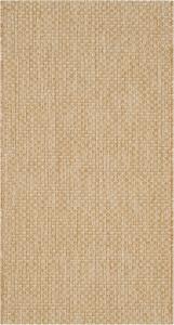 Ковер SAFAVIEH, 61 x 110 см, Washable Rug Outdoor Courtyard Collection - , Natural & Cream, без линьки и легкий в уходе, идеален для патио, входной двери, прихожей, придверный ковер (CY8521-03012)