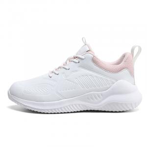 Низкие кроссовки для бега женские бело-розовые Binary