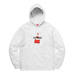 Толстовка fw19 week 1 cone hooded sweatshirt Supreme, серый
