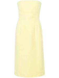 Платье миди в стиле бандо Sportmax, желтый