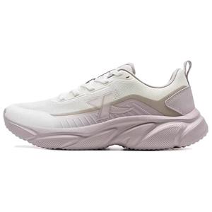 XTEP Женские повседневные беговые кроссовки с противоскользящей подошвой, устойчивые к истиранию, дышащие, низкие, цвет Sail White Silent Gray, цвет Sail White Silent Gray