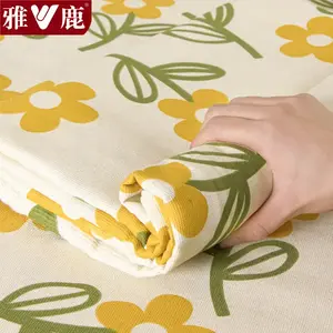 Yalu Простыня 120х230 см из грубого хлопка, цвет Cat Claw Grass