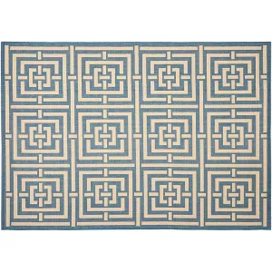 Геометрический коврик для внутреннего и наружного двора Safavieh, мультиколор, 61x366 см