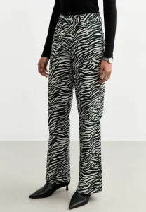 Джинсы с зебровым принтом, широкие джинсы прямого кроя New Look, Black Pattern