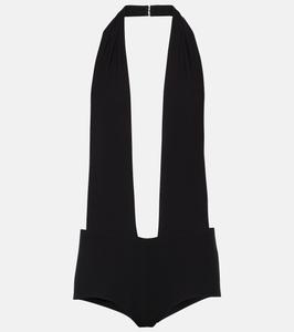 Боди с воротником халтер Mônot, черный