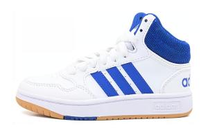 Баскетбольные кроссовки Hoops Mid Kids, детские, среднего размера, белые/синие Adidas Neo, белый/синий