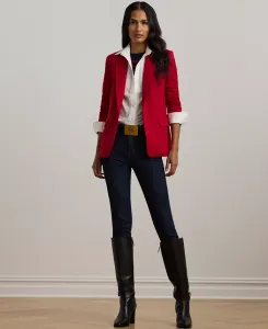 Женские джинсы-скинни с высокой талией Lauren Ralph Lauren, синий