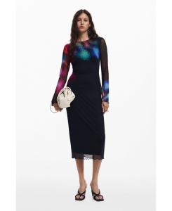 Женское платье, разработанное М Кристианом Лакруа Desigual, Black