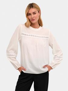 Блуза стандартного кроя Kaffe, экрю