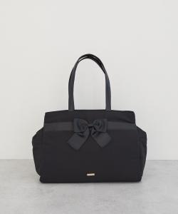 Сумка-шоппер из репсовой ленты для трех комнат Maison De Fleur, цвет Black