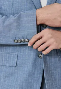 Блейзер в полоску стандартного кроя Next, Chambray Blue