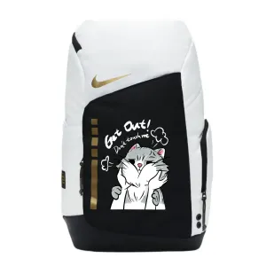 Nike Тканевый рюкзак унисекс черный белый, Cute Cat