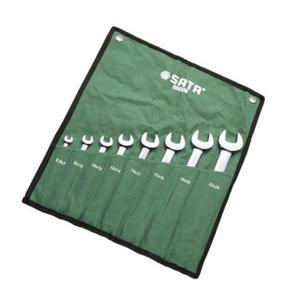 SATA 08009 Набор двойных рожковых ключей (набор из 8 предметов, полностью полированные)/индивидуальный набор